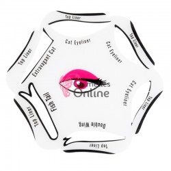 Sablon pentru conturarea ochilor SMC01 cu 6 modele Hexagonal